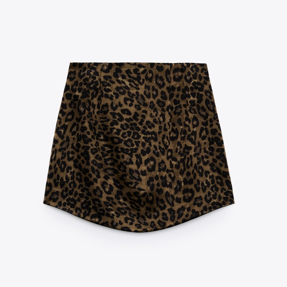 Satin mini skirt - Zara